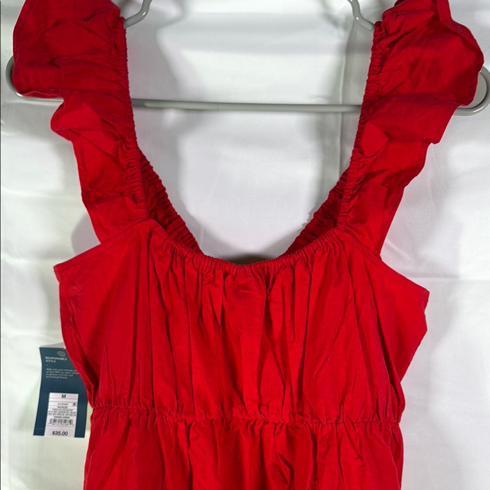 Universal Thread Red Ruffled Smocked Maxi Dress - Picture 11 of 15